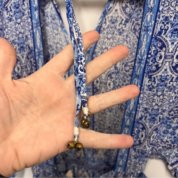 Surf Gypsy Paisley Maxi Dress Swim Cover-Up with open back size small - Picture 9 of 16